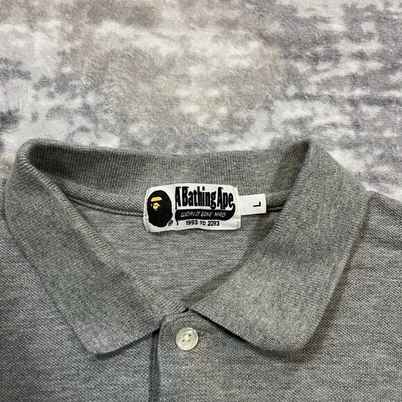 Authentic Bape 2000's Sample Ape Head Polo L - Picture 3 of 6
